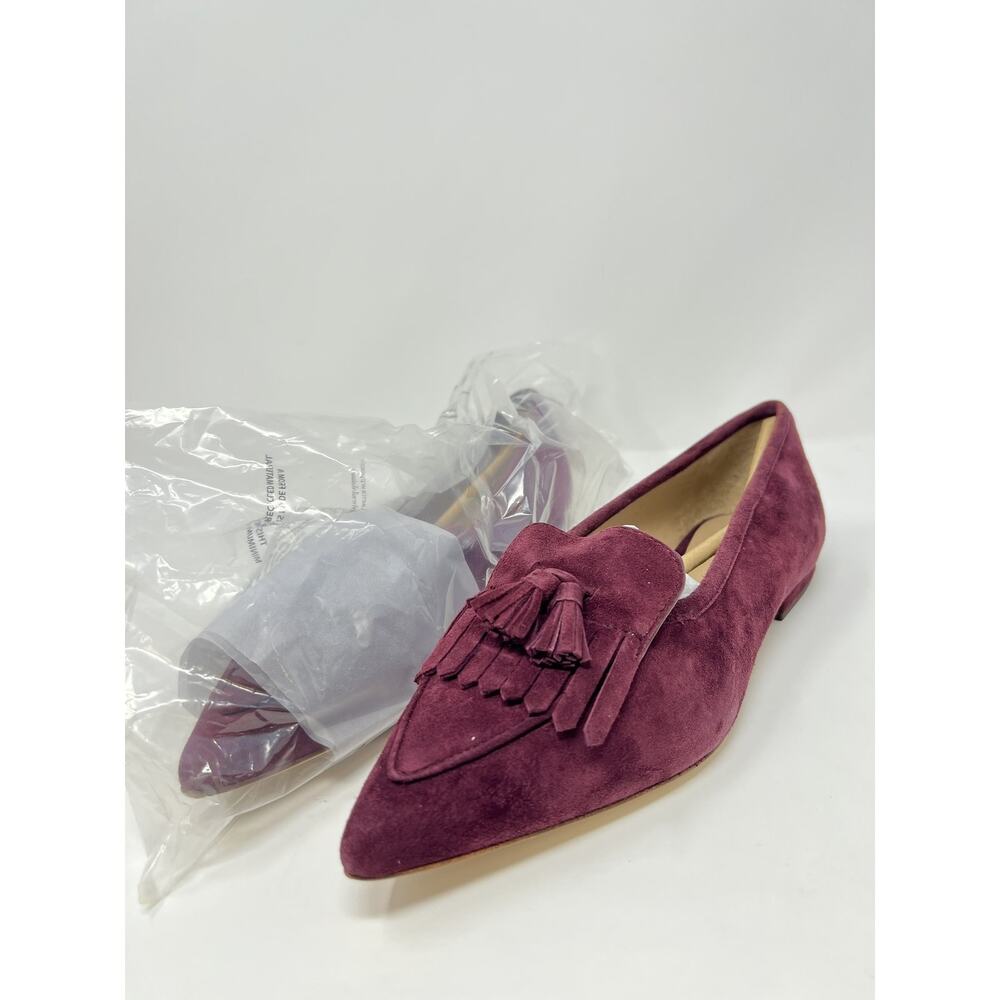 Lauren Ralph Lauren Women's 8.5B Dark Garnet Red Suede Loafers - Picture 6 of 8